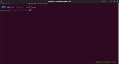 laravel clear config cache.
